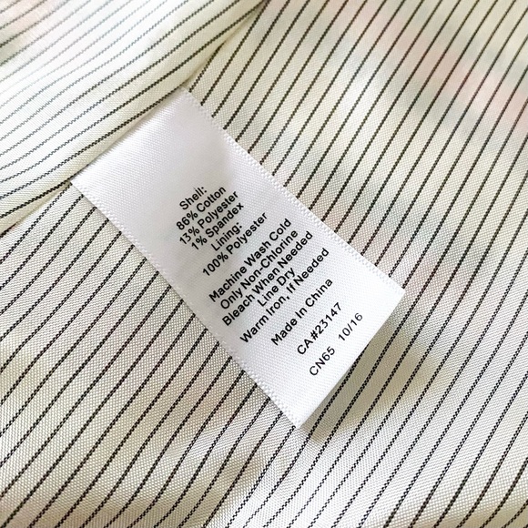 Talbots Tweed Stripe Blazer Cranberry and Cream Size 10 EUC - Picture 11 of 12